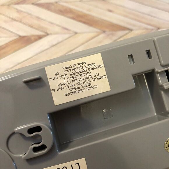 Vintage Conair Phone PR5001 Beige Big Button Corded Telephone UNTESTED - Picture 6 of 10